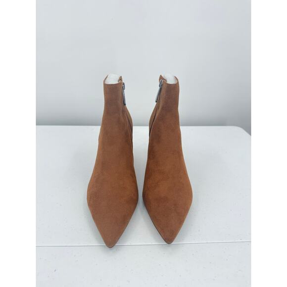 NEW Charles by Charles David 'Accurate' Amber Brown Zippered Ankle Bootie Size 9 - Picture 2 of 11